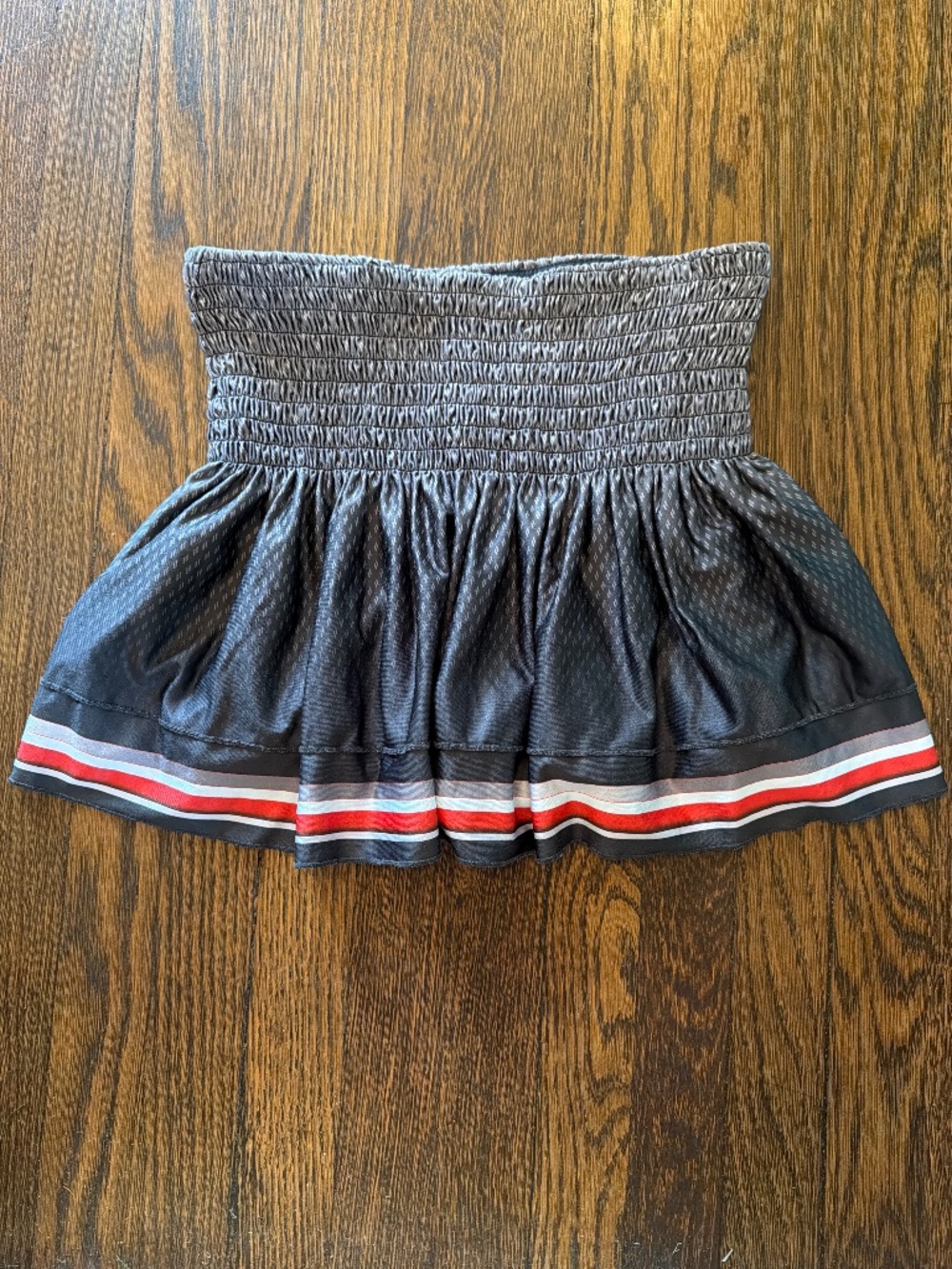 Lucky in Love Smocked Tennis Skirt M